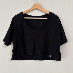 Gymshark Black Cropped Athletic Top